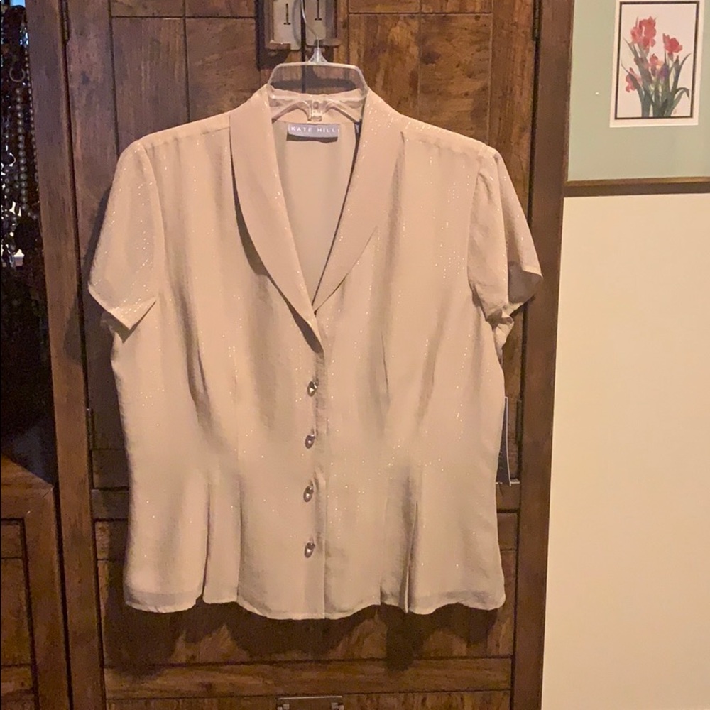 Kate Hill fully lined silk blouse